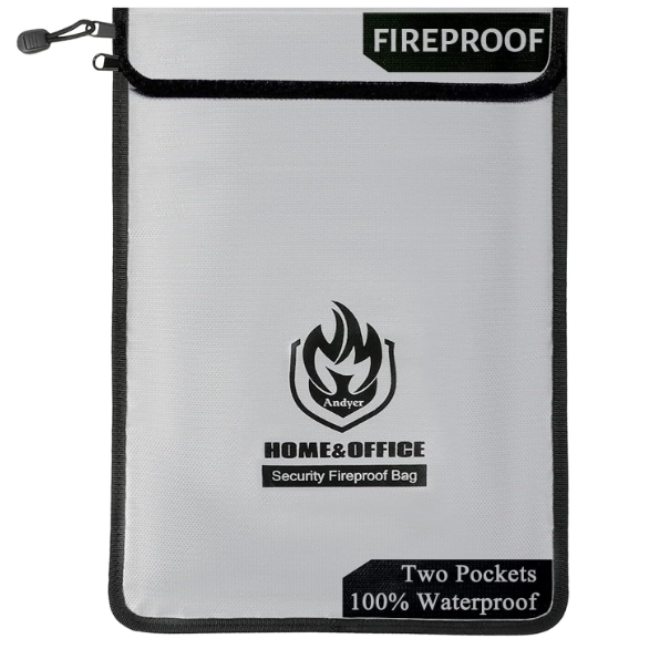 Lansea Tech fireproof and waterproof document and money bag for comics